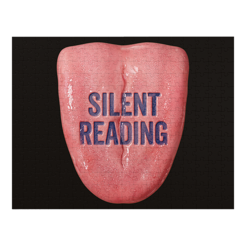 Silent Reading Flesh Wedge — Funny Body Horror Jigsaw Puzzle