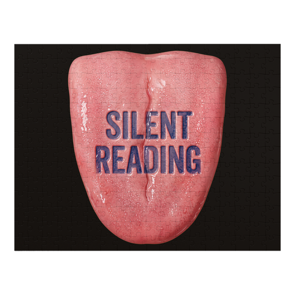 Silent Reading Flesh Wedge — Funny Body Horror Jigsaw Puzzle