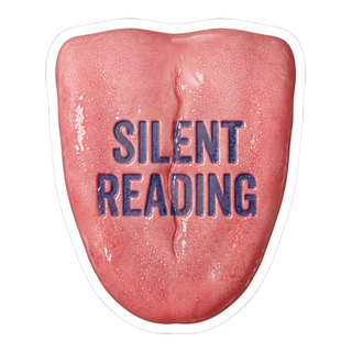 Silent Reading Flesh Wedge — Sticker