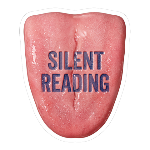 Silent Reading Flesh Wedge — Sticker
