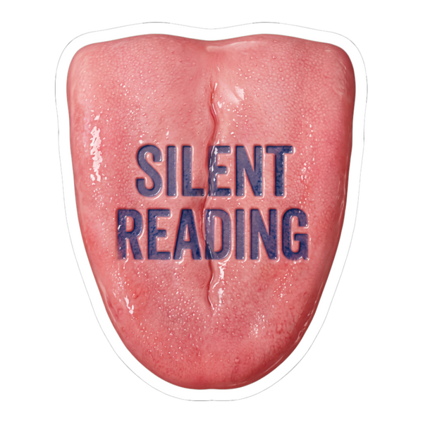 Silent Reading Flesh Wedge — Sticker