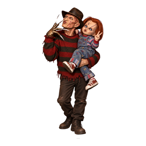 Slay Queens Sticker — Funny Freddy Krueger Chucky — White