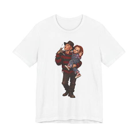 Slay Queens T-Shirt — Funny Freddy Krueger Chucky — White