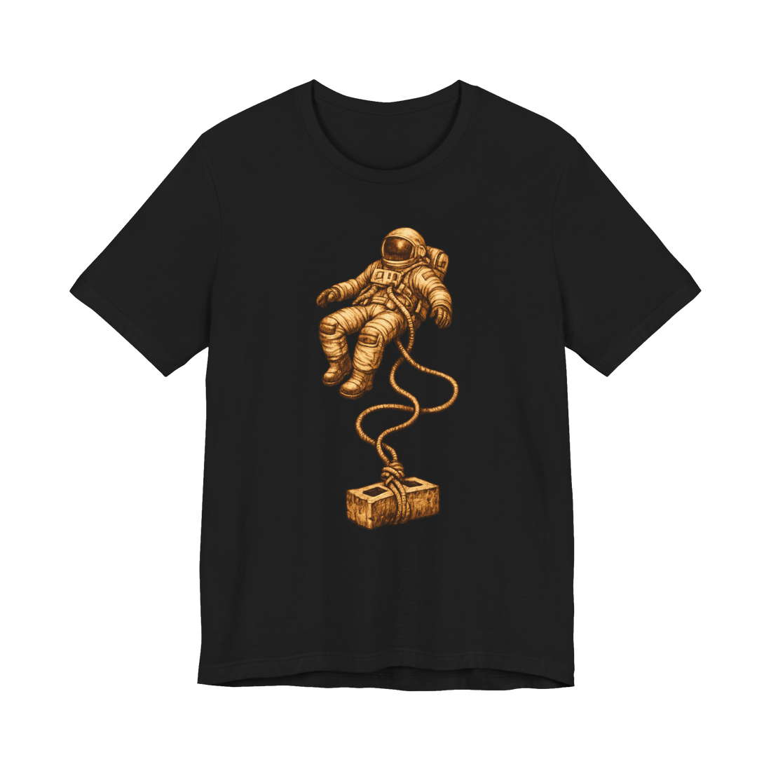 Sleeping With The Space Fishes Shirt - Astronaut Mafia Tee — Black