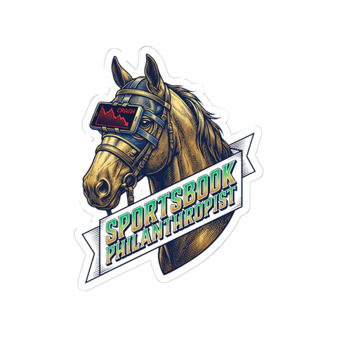 Sportsbook Philanthropist funny sports betting sticker