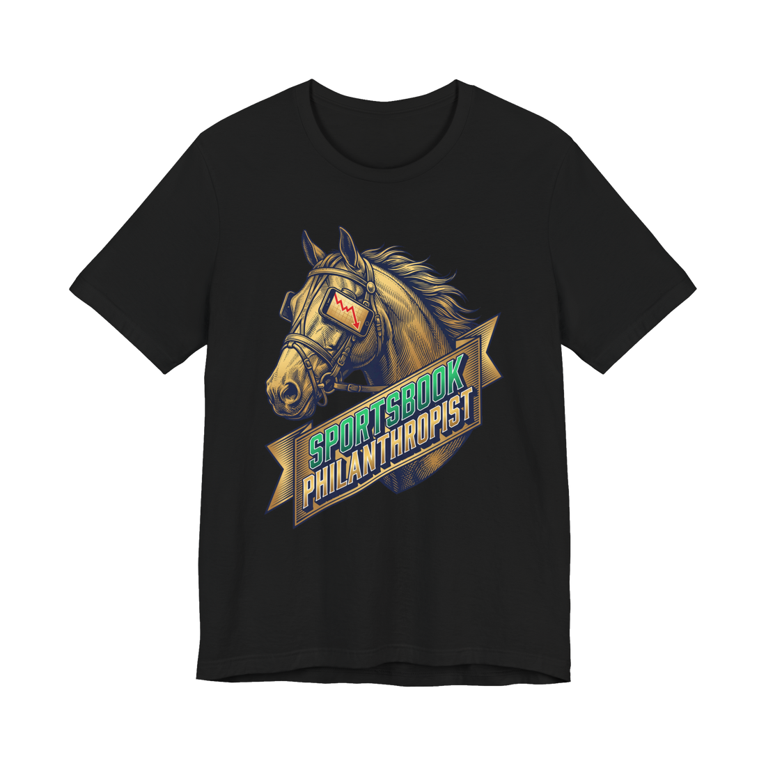 Sportsbook Philanthropist — Funny Sports Betting T-Shirt — Black