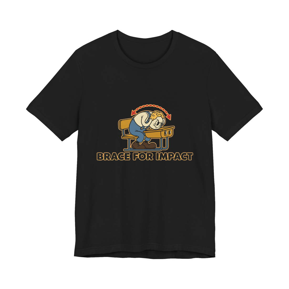 Standard Academic Protocol Shirt — Funny College Survival Tee — Black