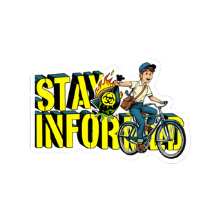 Stay Informed — Funny Doomscrolling Sticker