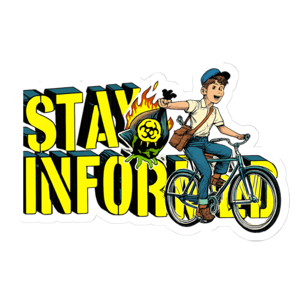 Stay Informed — Funny Doomscrolling Sticker