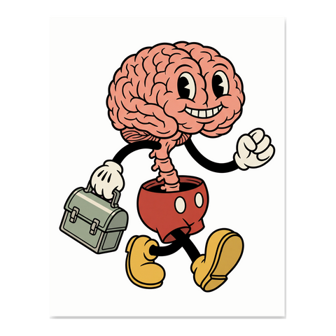 Steamboat Spinal Cord — Creepy Retro Cartoon Poster