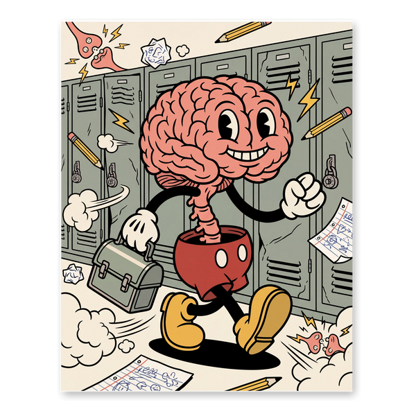Steamboat Spinal Cord — Creepy Retro Cartoon Poster