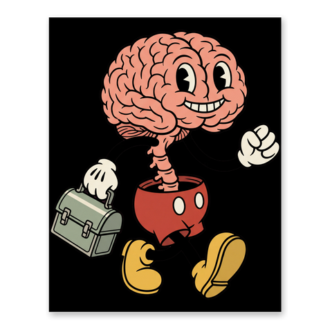 Steamboat Spinal Cord — Creepy Retro Cartoon Poster