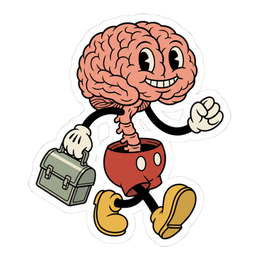 Steamboat Spinal Cord — Creepy Rubber Hose Mascot Sticker