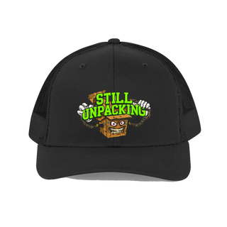 Still Unpacking Dad Hat — Funny Therapy Humor Cap