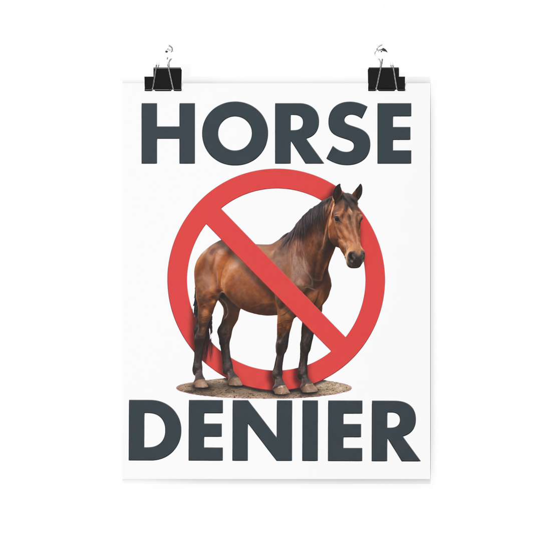 Stop Believing In Horses — Poster