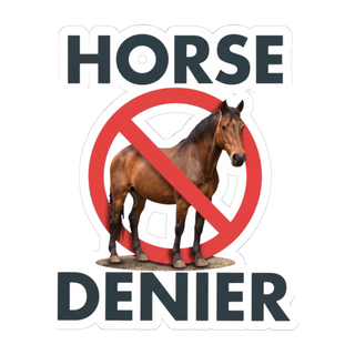 Stop Believing In Horses — Sticker