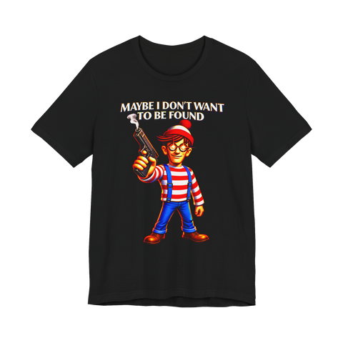 Stop Looking T-Shirt — Funny Where's Waldo — Black