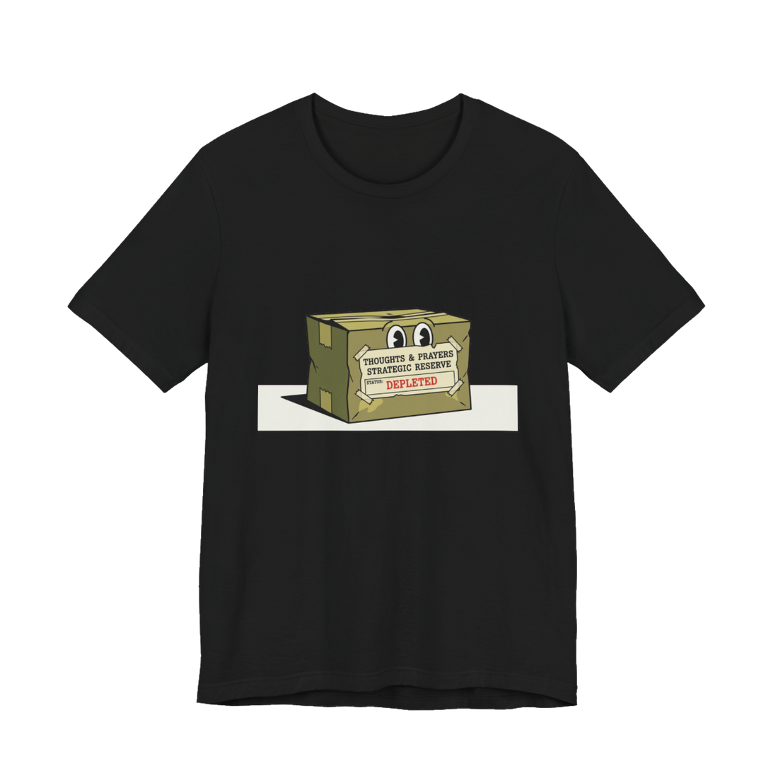 Thoughts & Prayers Depleted Strategic Reserve - Funny Satire T-Shirt