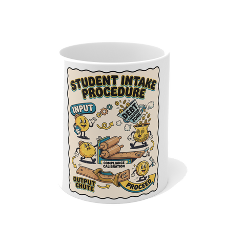 Student Intake Procedure — Funny College Debt Graduation Mug