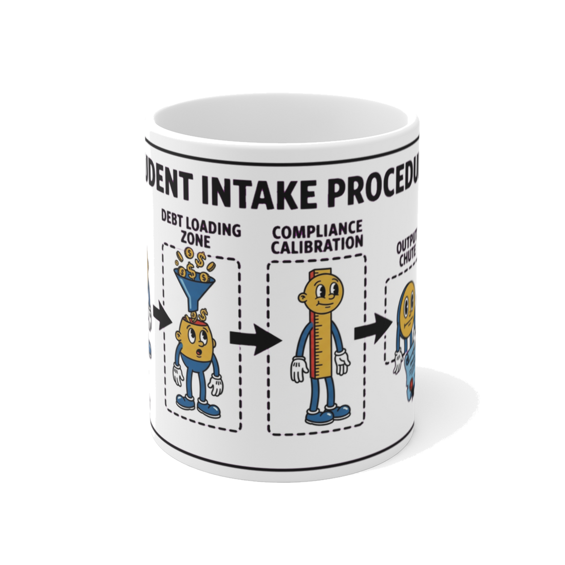 Student Intake Procedure — Funny College Debt Graduation Mug