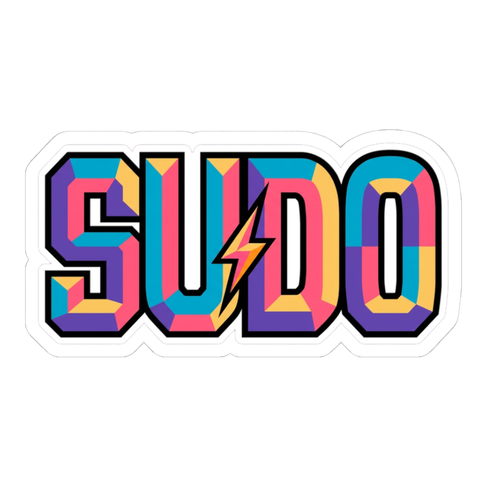 Sudo Sticker — Funny Linux Programmer Decal