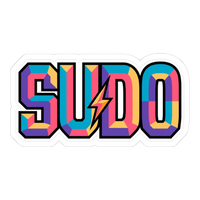 Sudo Sticker — Funny Linux Programmer Decal