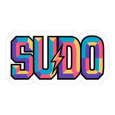 Sudo Sticker — Funny Linux Programmer Decal
