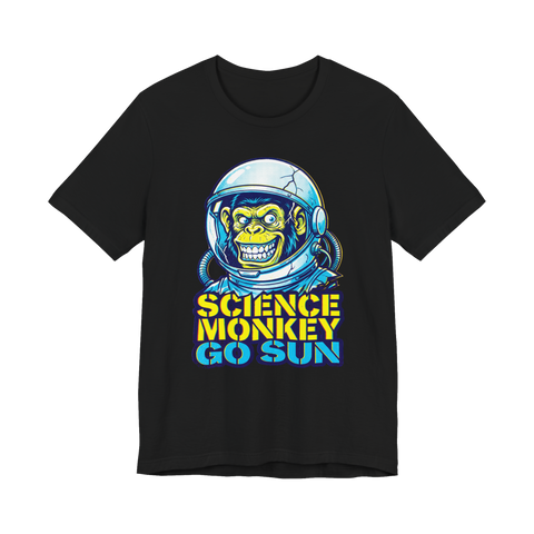 Super Science Go To Sun — Funny Bootleg Astronaut Shirt — Black