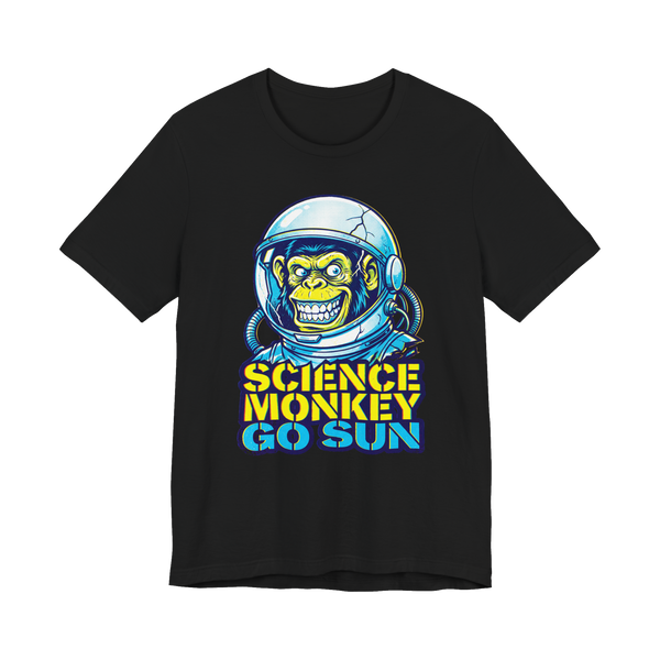 Super Science Go To Sun — Funny Bootleg Astronaut Shirt — Black