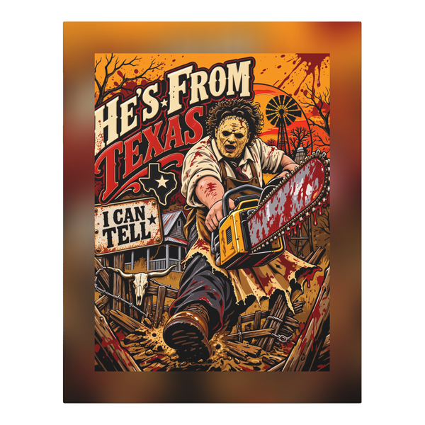 Support Local Texas Butchers — Funny Horror Wall Art — 0.75''