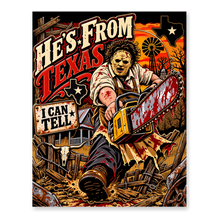 Support Local Texas Butchers Poster — Funny Horror Art