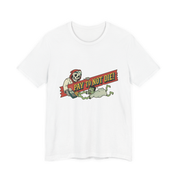 Tap To Continue Existing — Funny Healthcare Dystopia T-Shirt