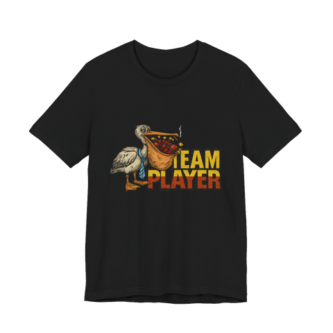 Team Player Smoking Pelican — Funny Corporate Burnout Tee