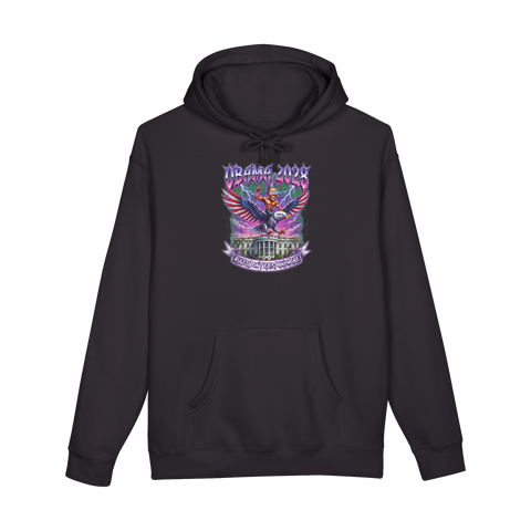 Term Limits Are For Mortals - Funny Cyborg Eagle Political Hoodie — Black