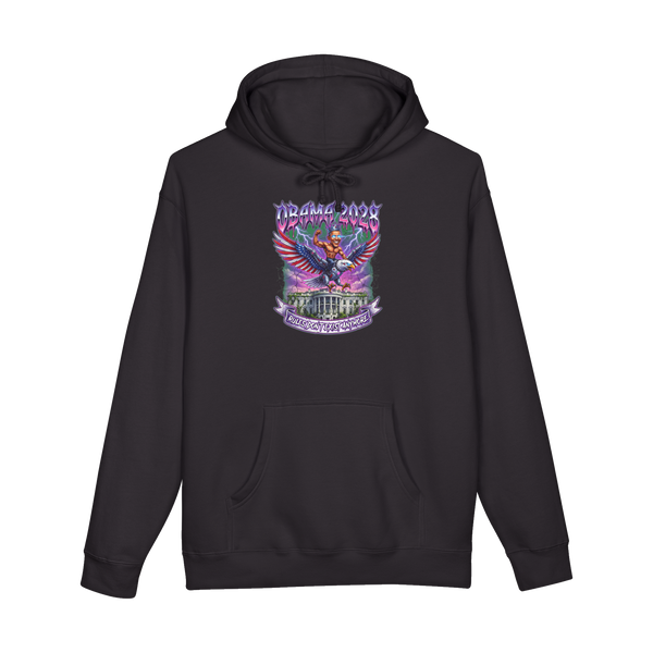 Term Limits Are For Mortals - Funny Cyborg Eagle Political Hoodie — Black