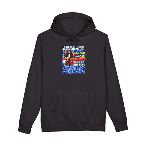 A hoodie featuring a hyper-edgy Y2K graphic that reads Terminal Cool AF Disorder.