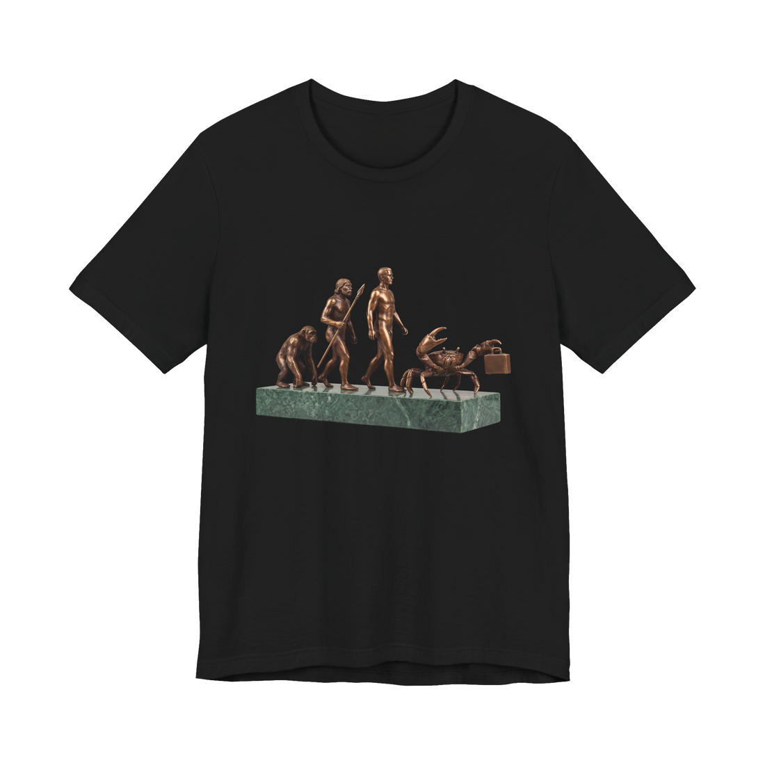 Terminal Evolution Carcinization Shirt — Funny Crab T-Shirt — Black