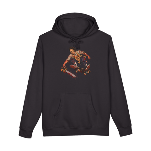 Texas Shredder Hoodie — Leatherface Texas Chainsaw Massacre Skateboard — Black
