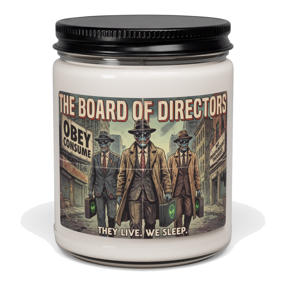 The Board Of Directors — Funny Anti-Corporate Joke Candle — Clean Cotton