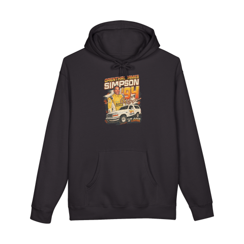 The Juice '94 Motorsport Hoodie — OJ Simpson White Ford Bronco Nascar — Black