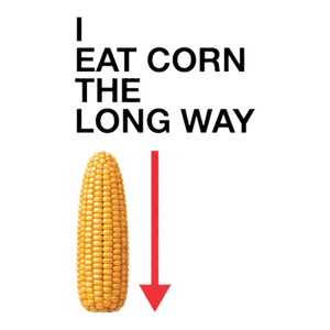 The Long Way Corn Sticker — Funny BBQ Meme Gag Gift