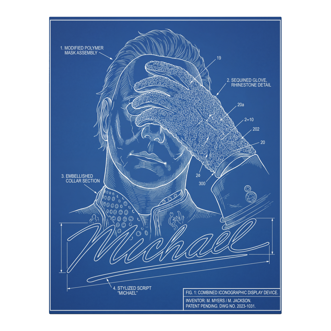 The Michael Blueprint — Canvas — 0.75''