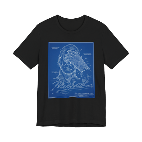 The Michael Blueprint — T-Shirt — Black