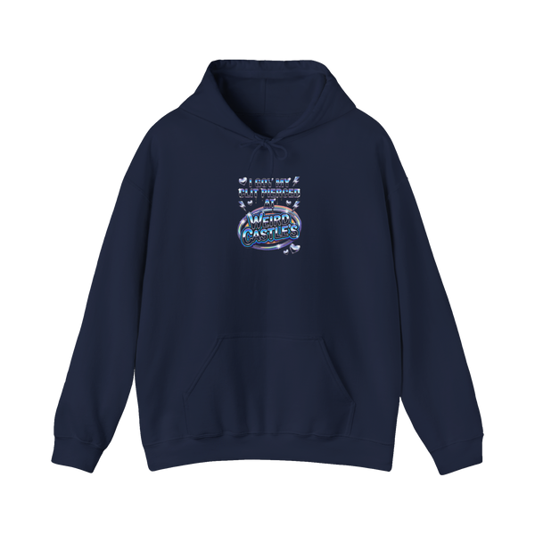 The Prince Albert Drive-Thru — Y2K Piercing Joke Hoodie — Navy