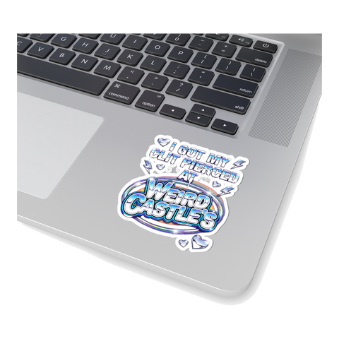The Prince Albert Drive-Thru Sticker — Funny White Castle Parody — White