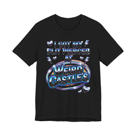 The Prince Albert Drive-Thru Shirt — Y2K Chrome Graphic Tee — Black