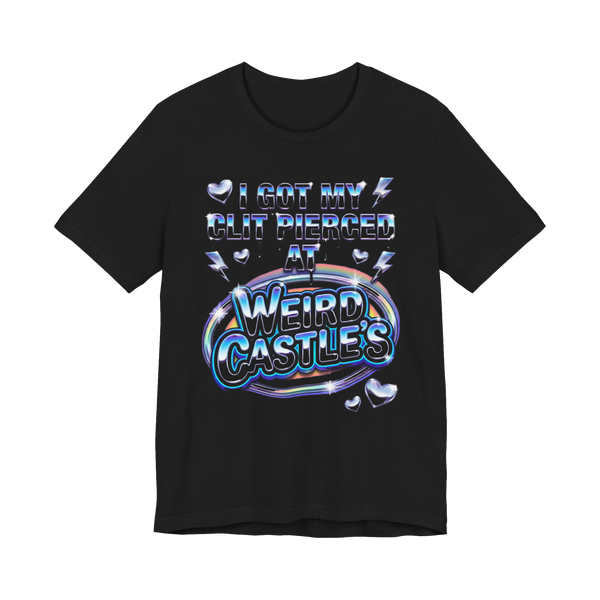 The Prince Albert Drive-Thru Shirt — Y2K Chrome Graphic Tee — Black