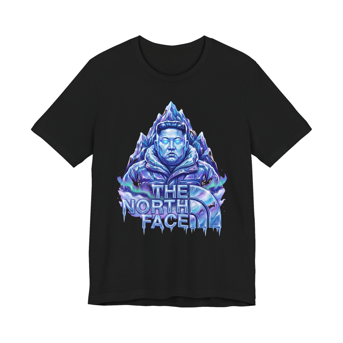 The True North Face — Funny Kim Jong Un Parody T-Shirt — Black