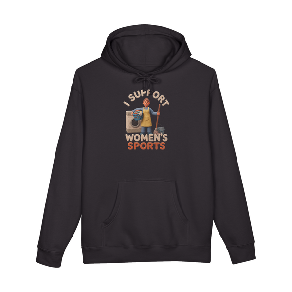 The Unpaid Domestic Decathlon — Funny Adulting Hoodie — Black