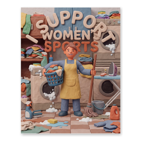 The Unpaid Domestic Decathlon Poster — Funny Mom Household Chores